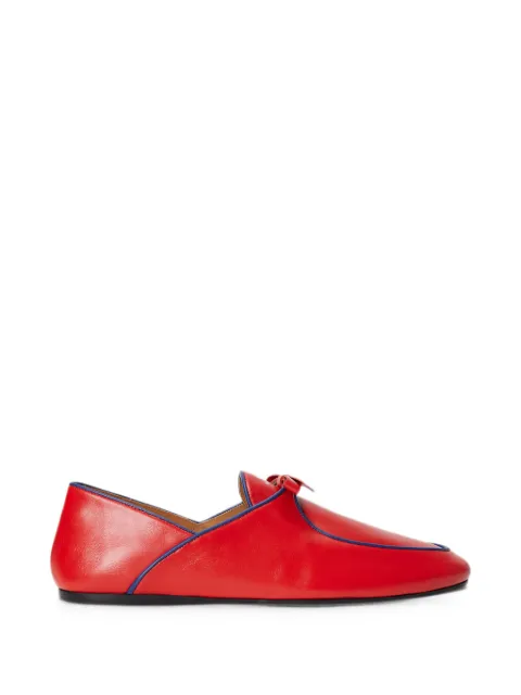 Polo Ralph Lauren bow-detail calf leather loafers