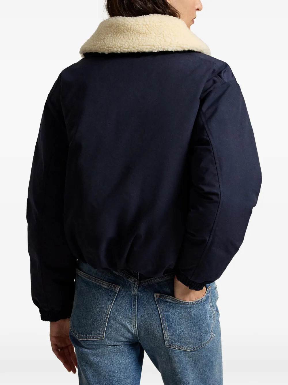 Polo Ralph Lauren Donsjack met hoge kraag Blauw