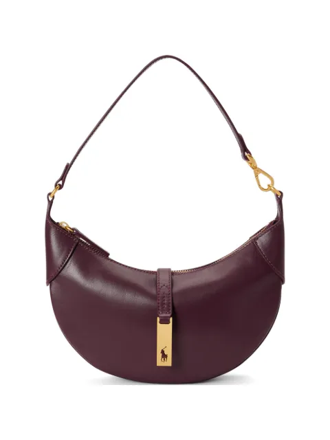 Polo Ralph Lauren pony plaque leather shoulder bag
