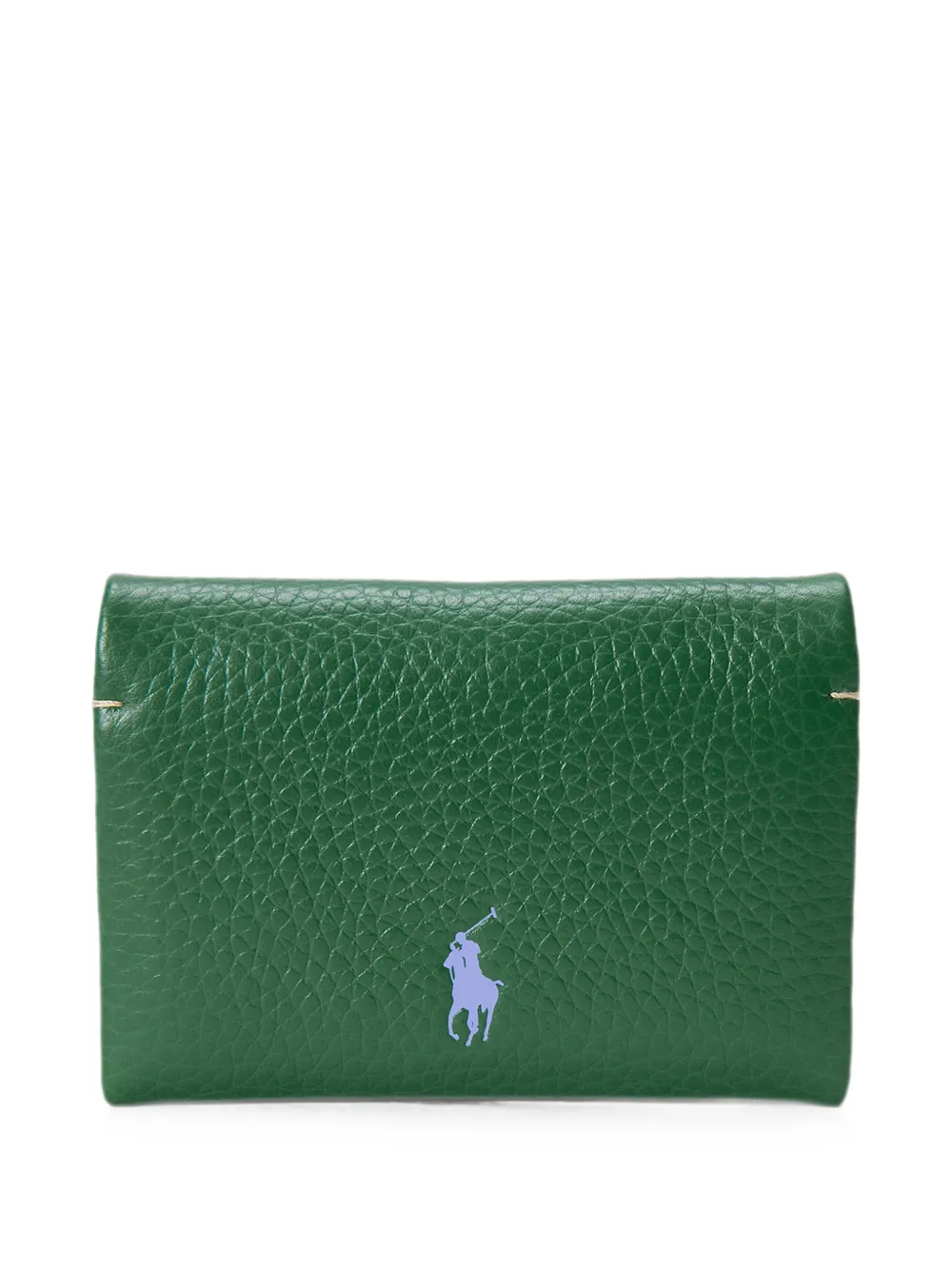 Polo Ralph Lauren pebbled calf leather card case - Verde