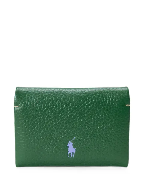 Polo Ralph Lauren pebbled calf leather card case