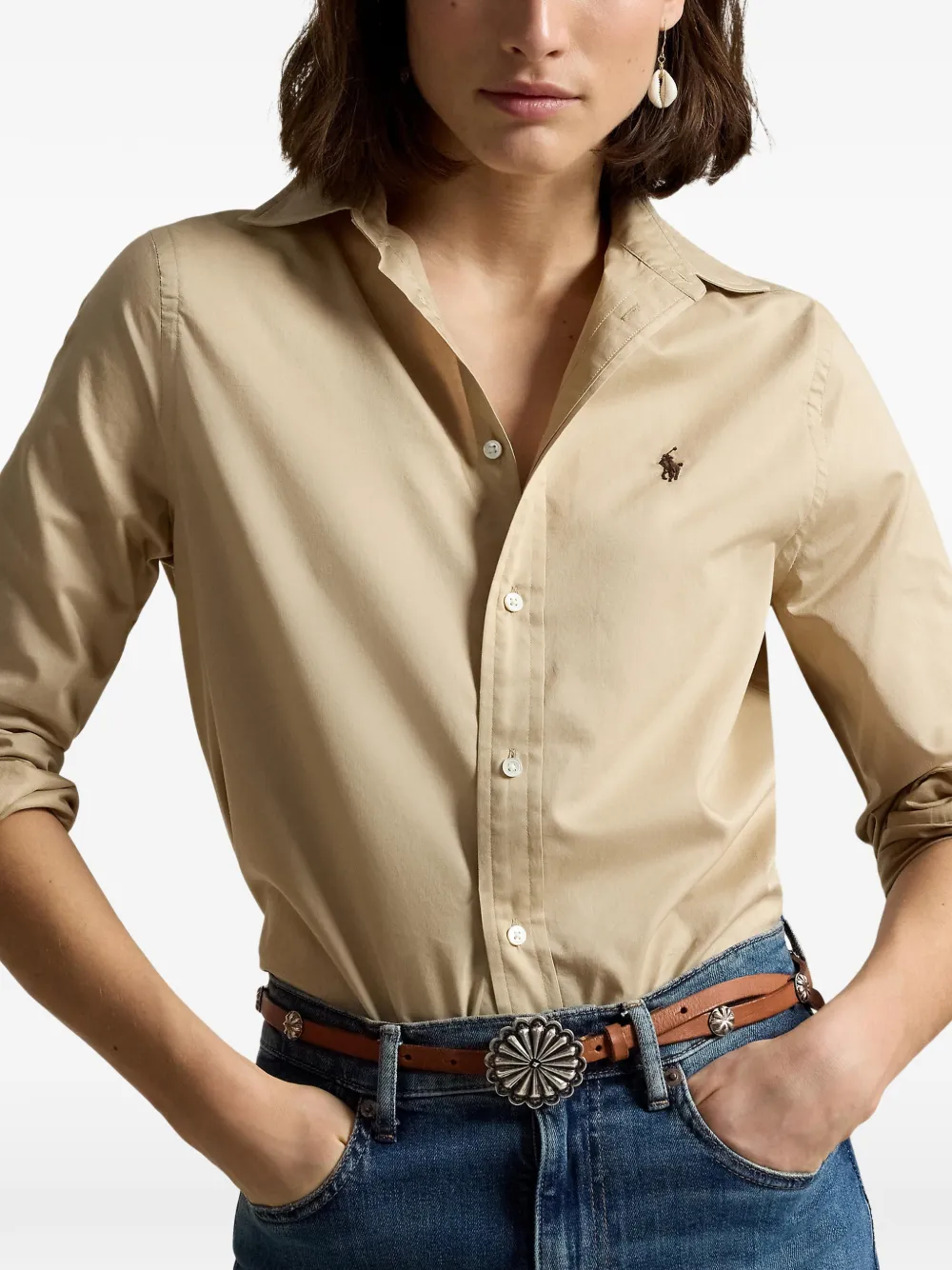 Polo Ralph Lauren Katoenen overhemd Beige