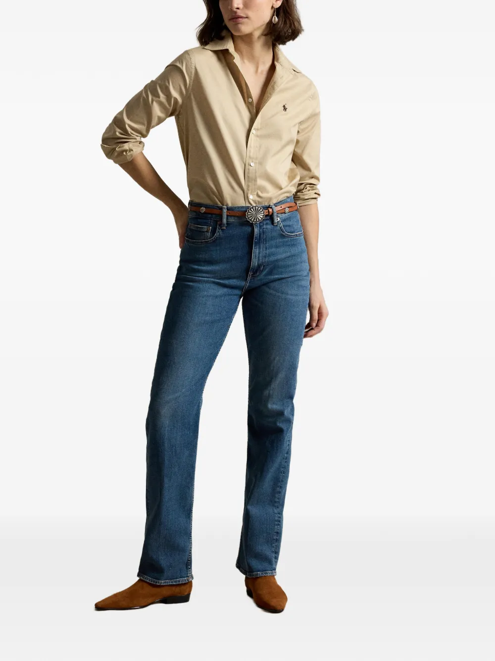 Polo Ralph Lauren Katoenen overhemd Beige