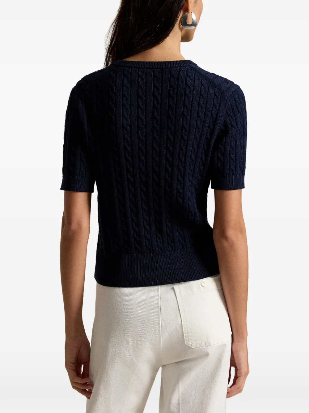Polo Ralph Lauren Kabelgebreide top Blauw