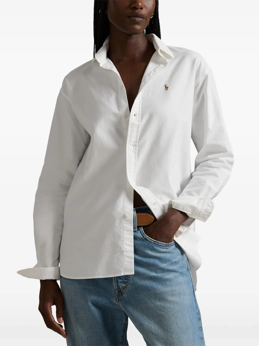 Polo Ralph Lauren Blouse met borduurwerk Wit