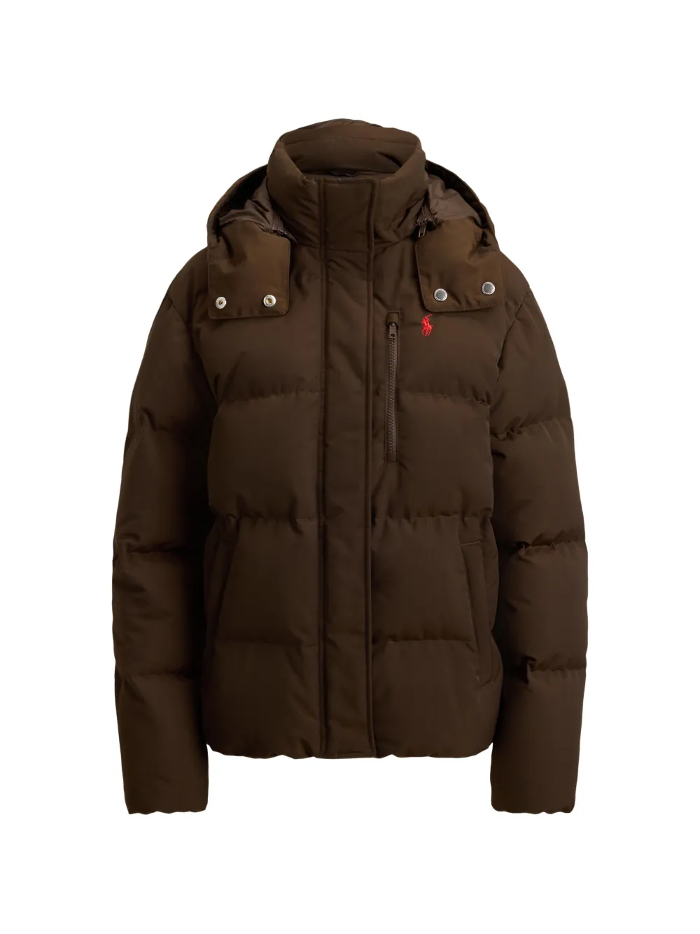 Polo Ralph Lauren Gefütterte Jacke mit Logo-Stickerei - Braun