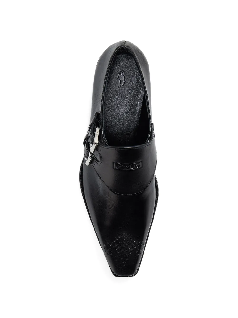Polo Ralph Lauren Leren gespschoenen Zwart