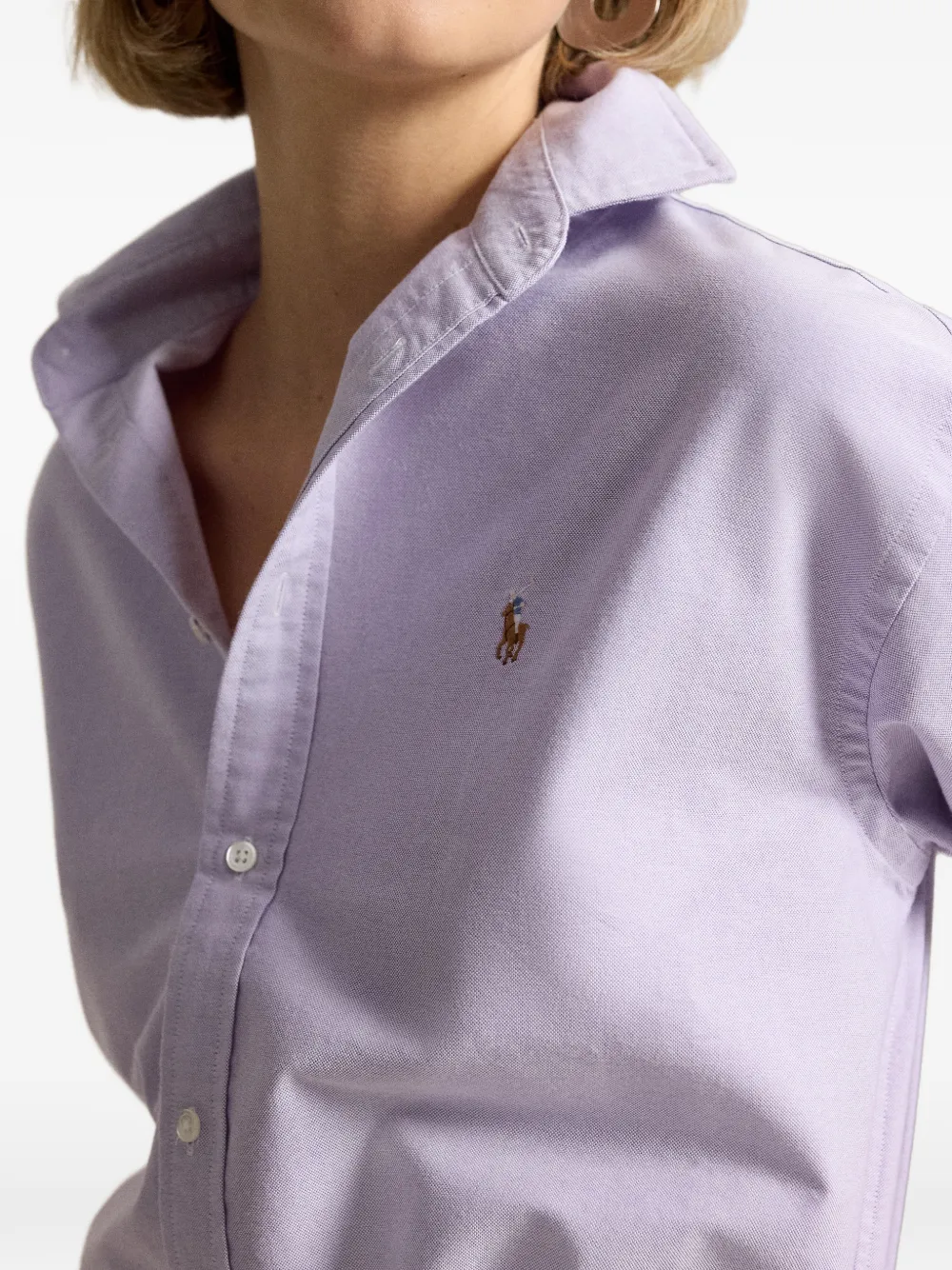 Polo Ralph Lauren Blouse met borduurwerk Paars