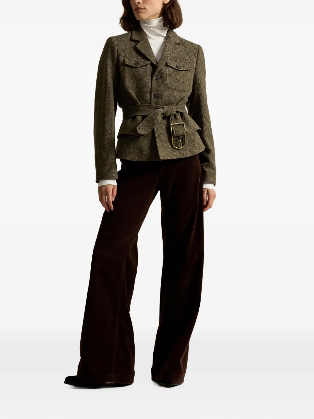 Polo Ralph Lauren Cargo jack met visgraatpatroon Groen