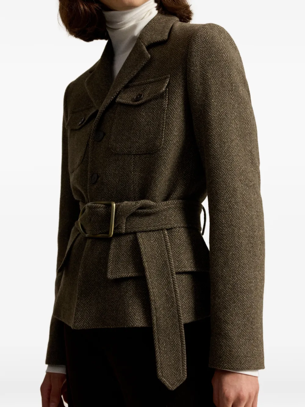 Polo Ralph Lauren Cargo jack met visgraatpatroon Groen