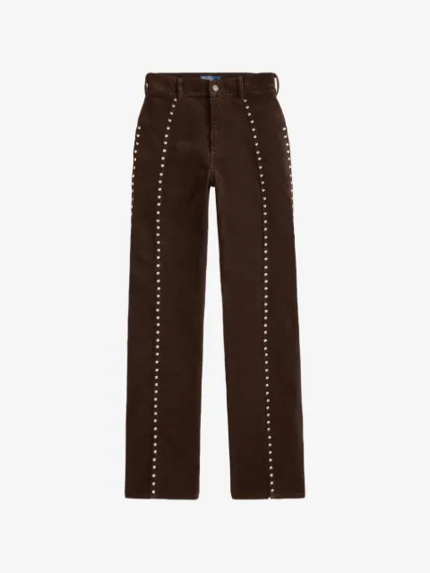 Polo Ralph Lauren stud-embellished corduroy trousers