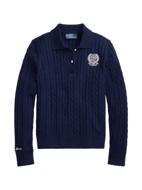 Polo Ralph Lauren Wimbledon cable embroidered polo sweater
