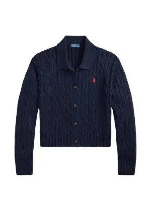 Polo Ralph Lauren ケーブルニット カーディガン | ブルー | FARFETCH JP