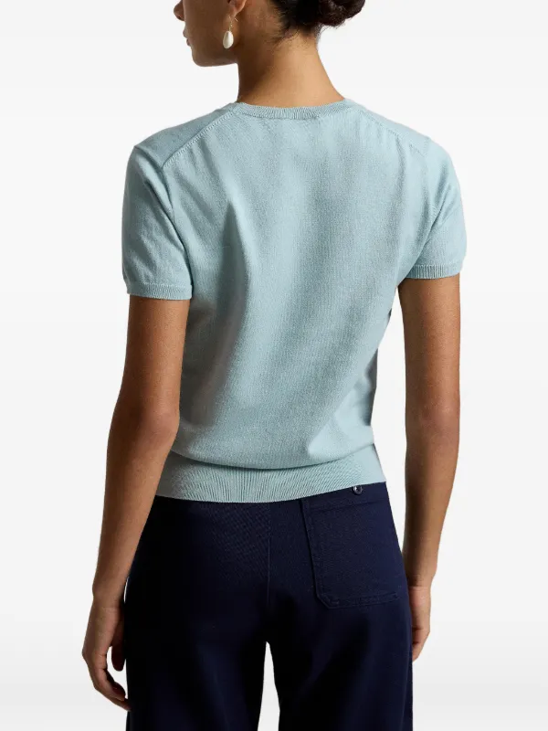 Polo Ralph Lauren サマーニットTシャツ Polo Ralph Lauren ポニー ニット Tシャツ | グリーン | FARFETCH JP