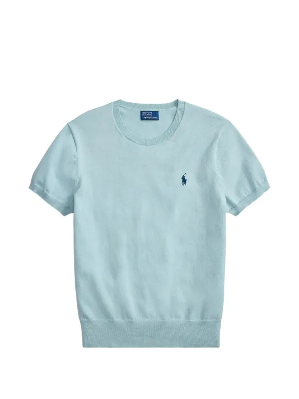 ラルフローレン　スウェット　半袖　グリーン　ホワイトポニー　美品 Polo Ralph Lauren ポニー ニット Tシャツ | グリーン | FARFETCH JP