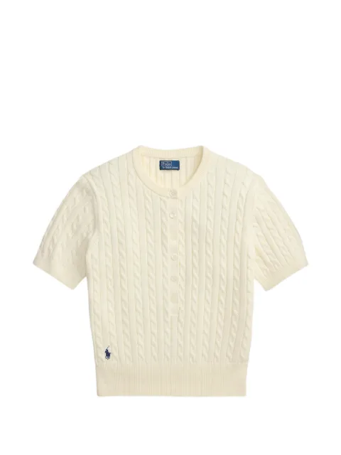 Polo Ralph Lauren cable-knit Henley sweater