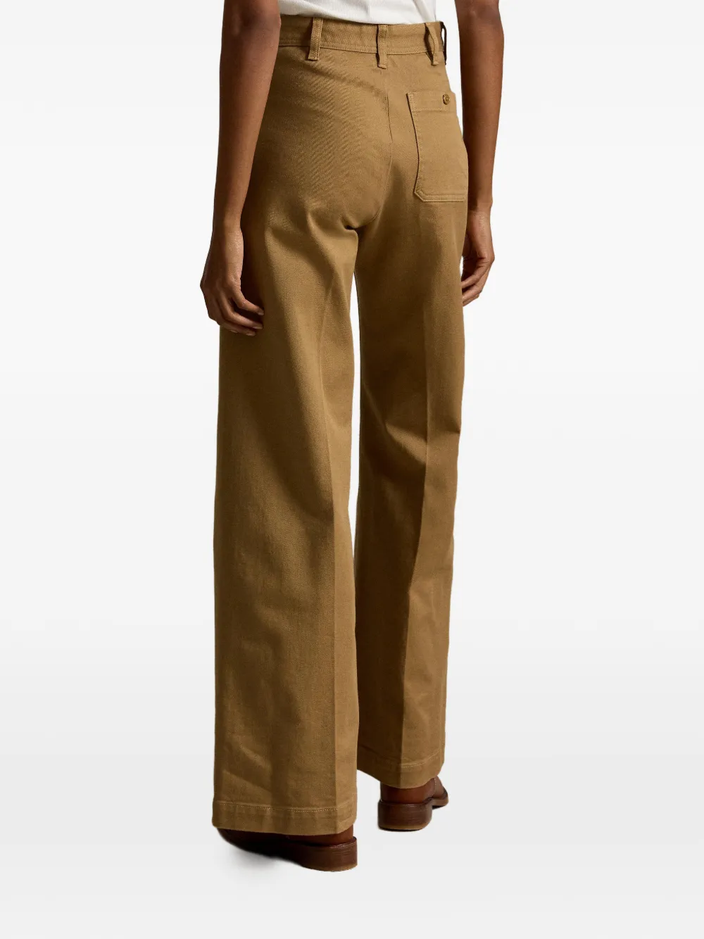 Polo Ralph Lauren Beaton katoenen flared broek Beige