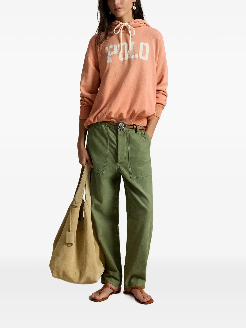 Polo Ralph Lauren Hoodie met logoprint Roze