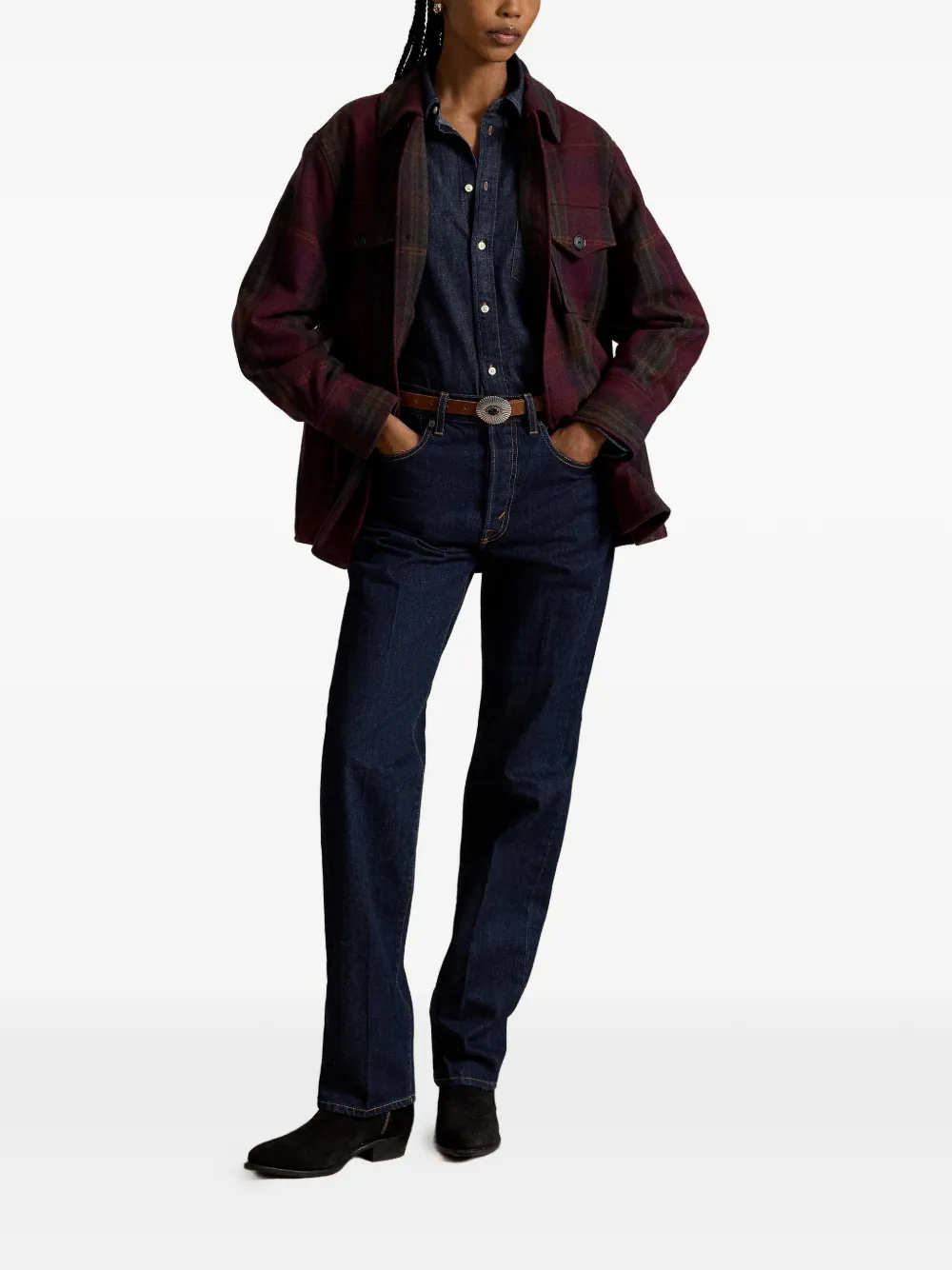 Polo Ralph Lauren Overhemd met geborduurd logo en zak Blauw