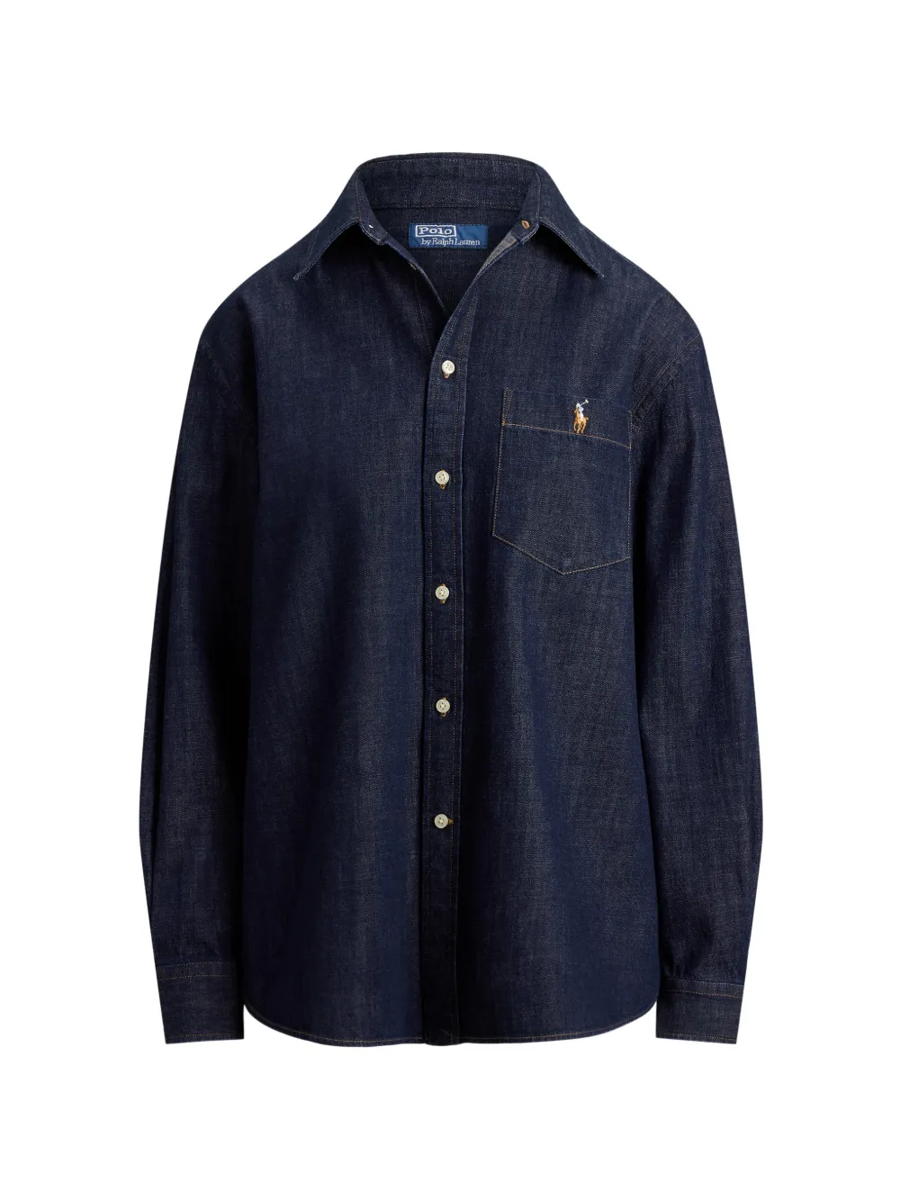 Polo Ralph Lauren Camicia con logo ricamato e tasca - Blu