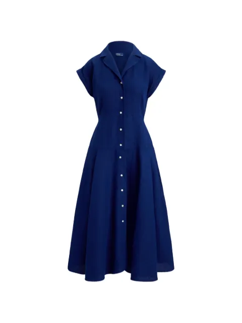 Polo Ralph Lauren A-line linen shirt midi dress
