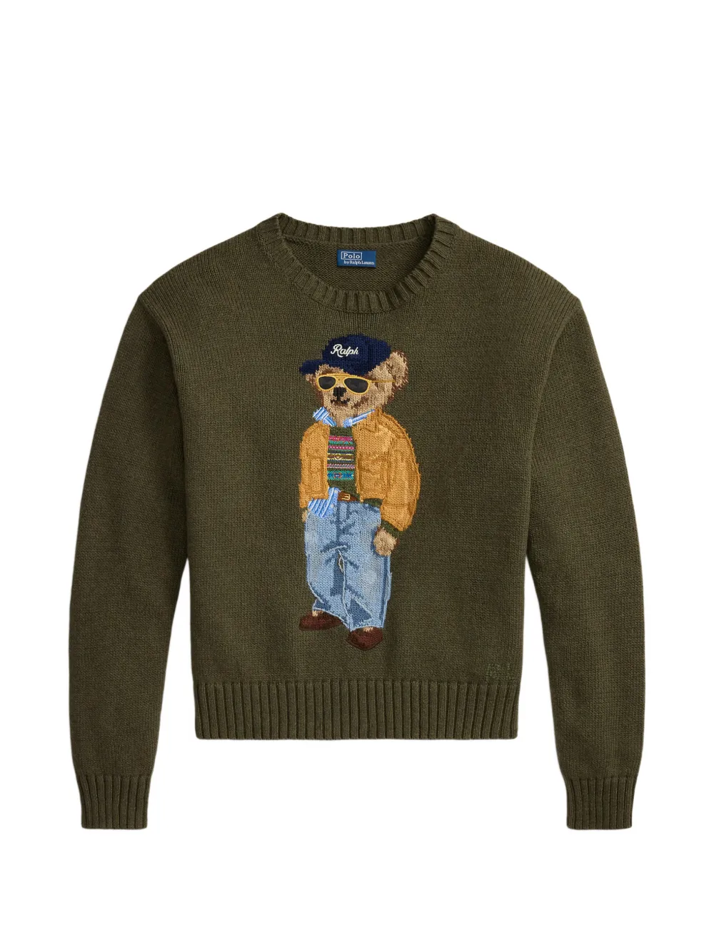 Polo Ralph Lauren Maglione in cotone con ricamo - Verde