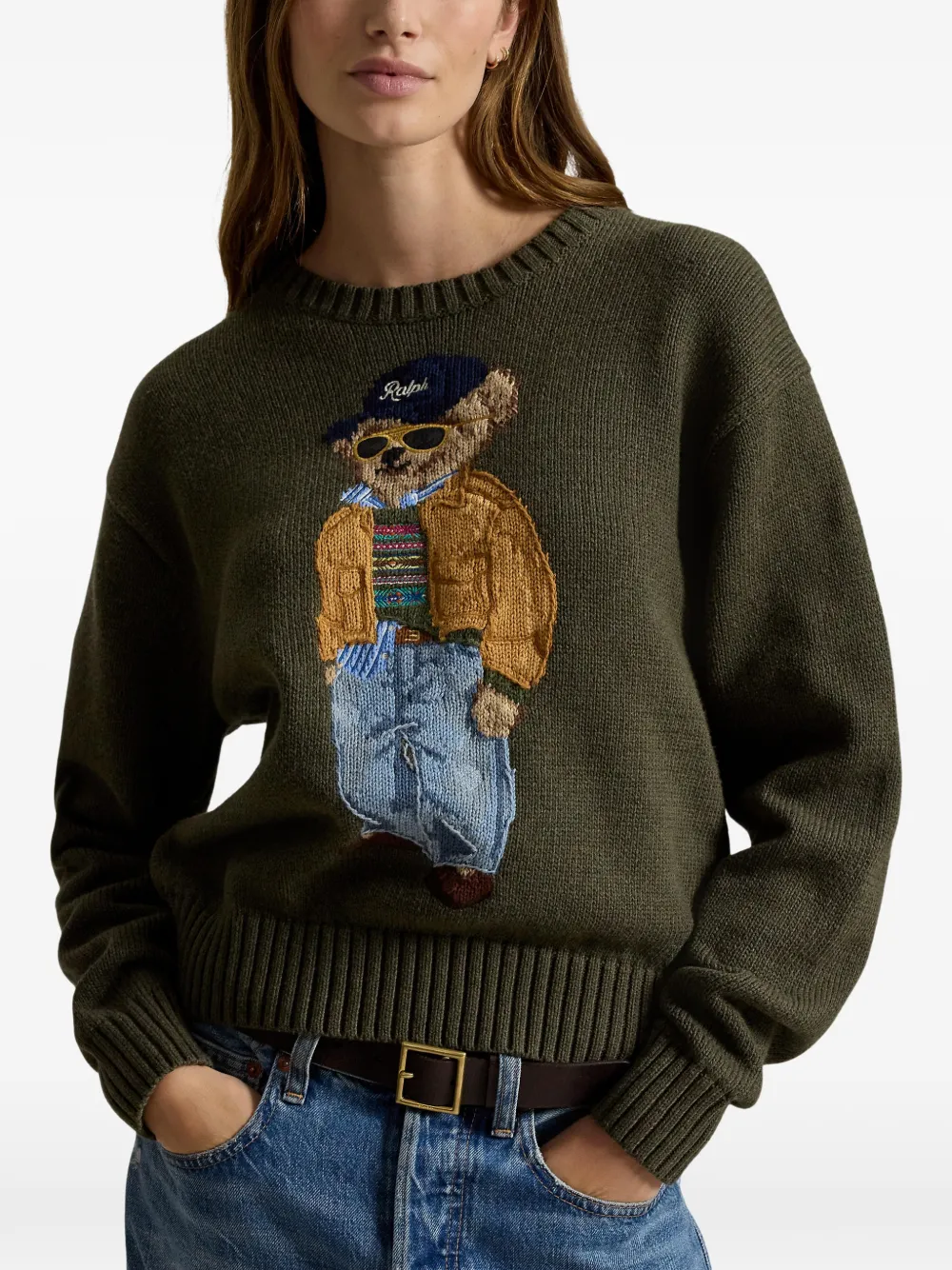Polo Ralph Lauren Polo Bear trui met ronde hals Groen