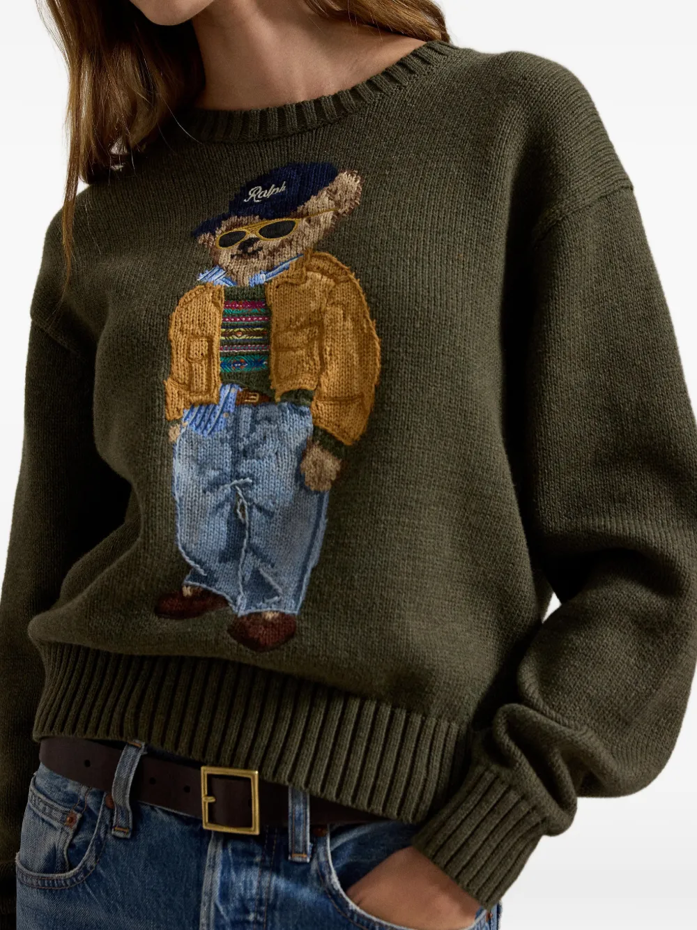 Polo Ralph Lauren Polo Bear trui met ronde hals Groen