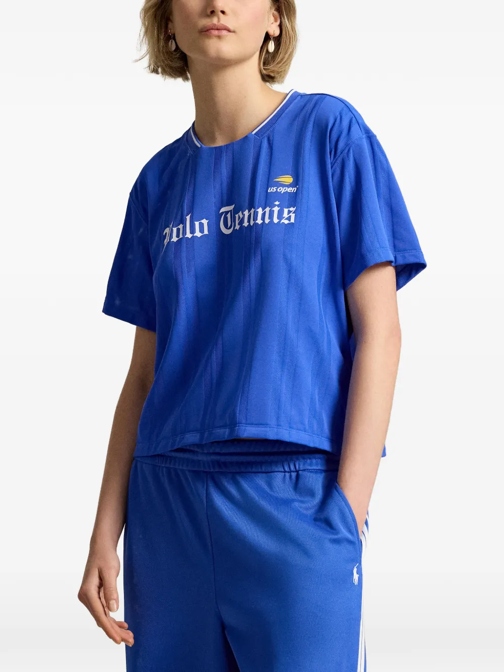 Polo Ralph Lauren US Open logoprint T-shirt Blauw
