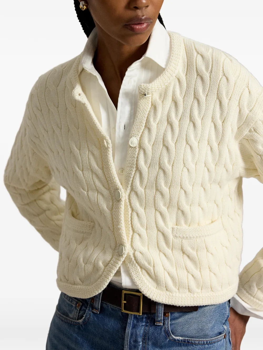 Polo Ralph Lauren Kabelgebreid vest Beige
