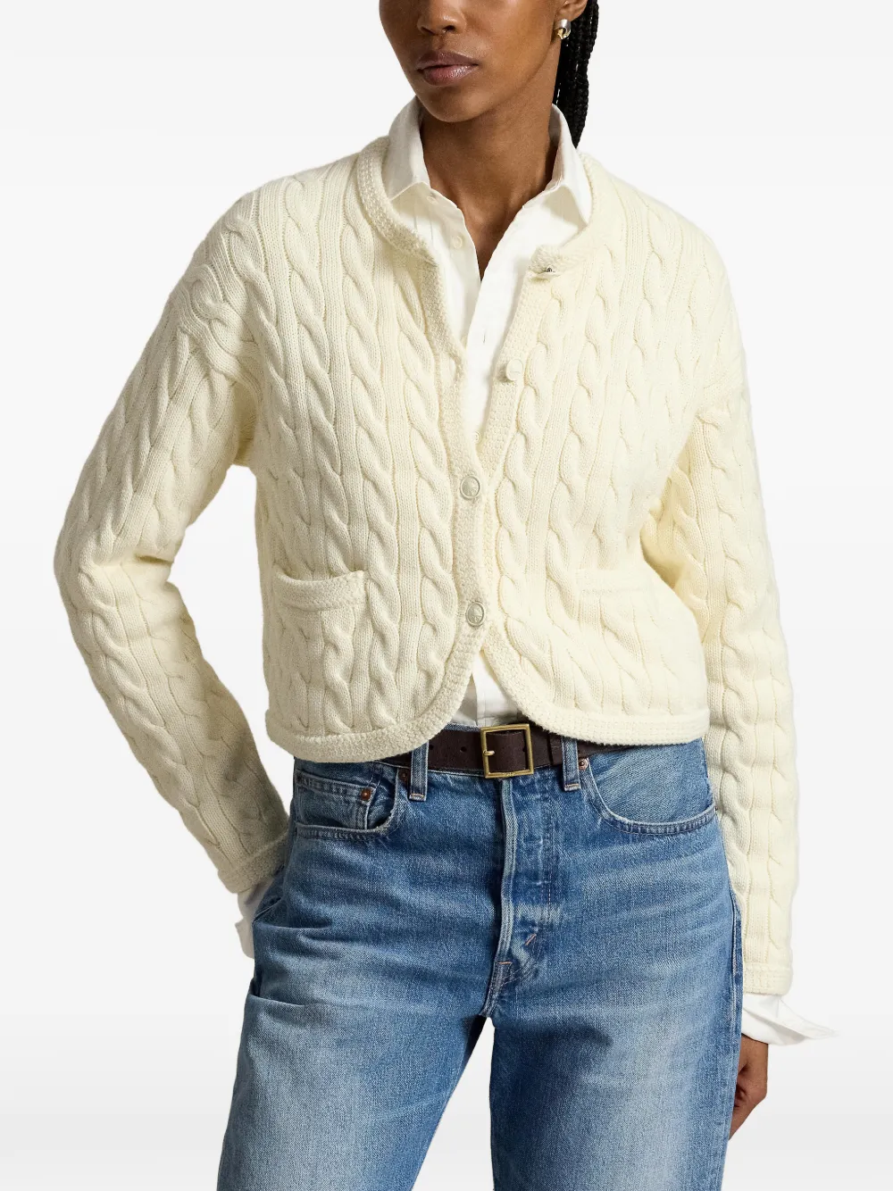 Polo Ralph Lauren Kabelgebreid vest Beige