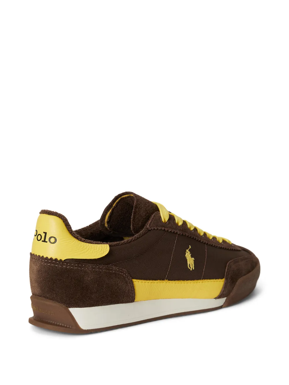 Polo Ralph Lauren Sneakers met logo Bruin