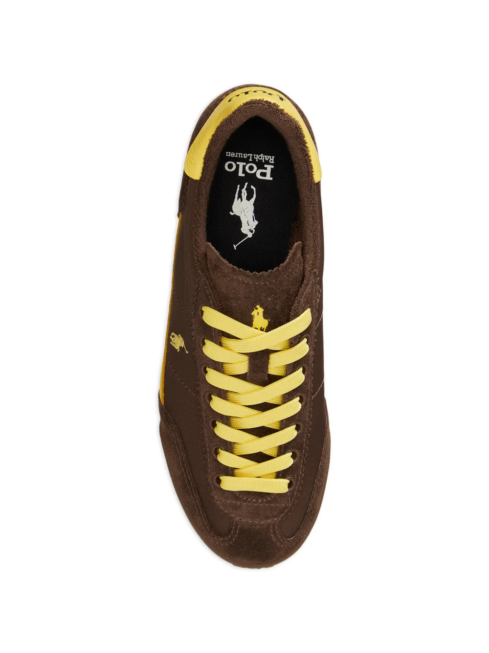 Polo Ralph Lauren Sneakers met logo Bruin