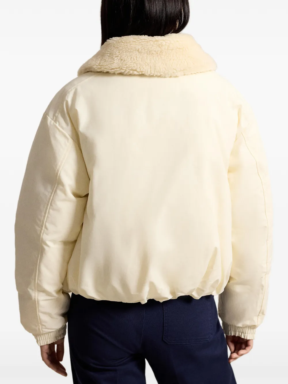 Polo Ralph Lauren Donsjack met hoge kraag Beige