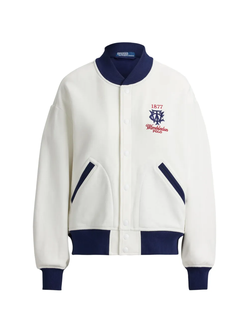 Polo Ralph Lauren Bomberjacke mit Logo-Stickerei - Nude