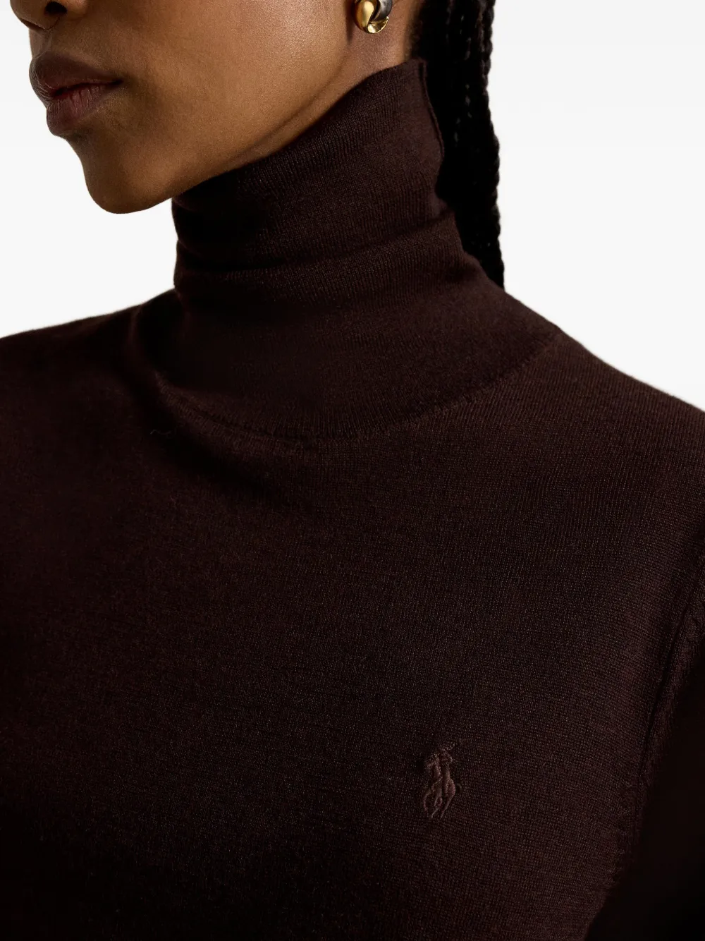 Polo Ralph Lauren Wollen coltrui Bruin