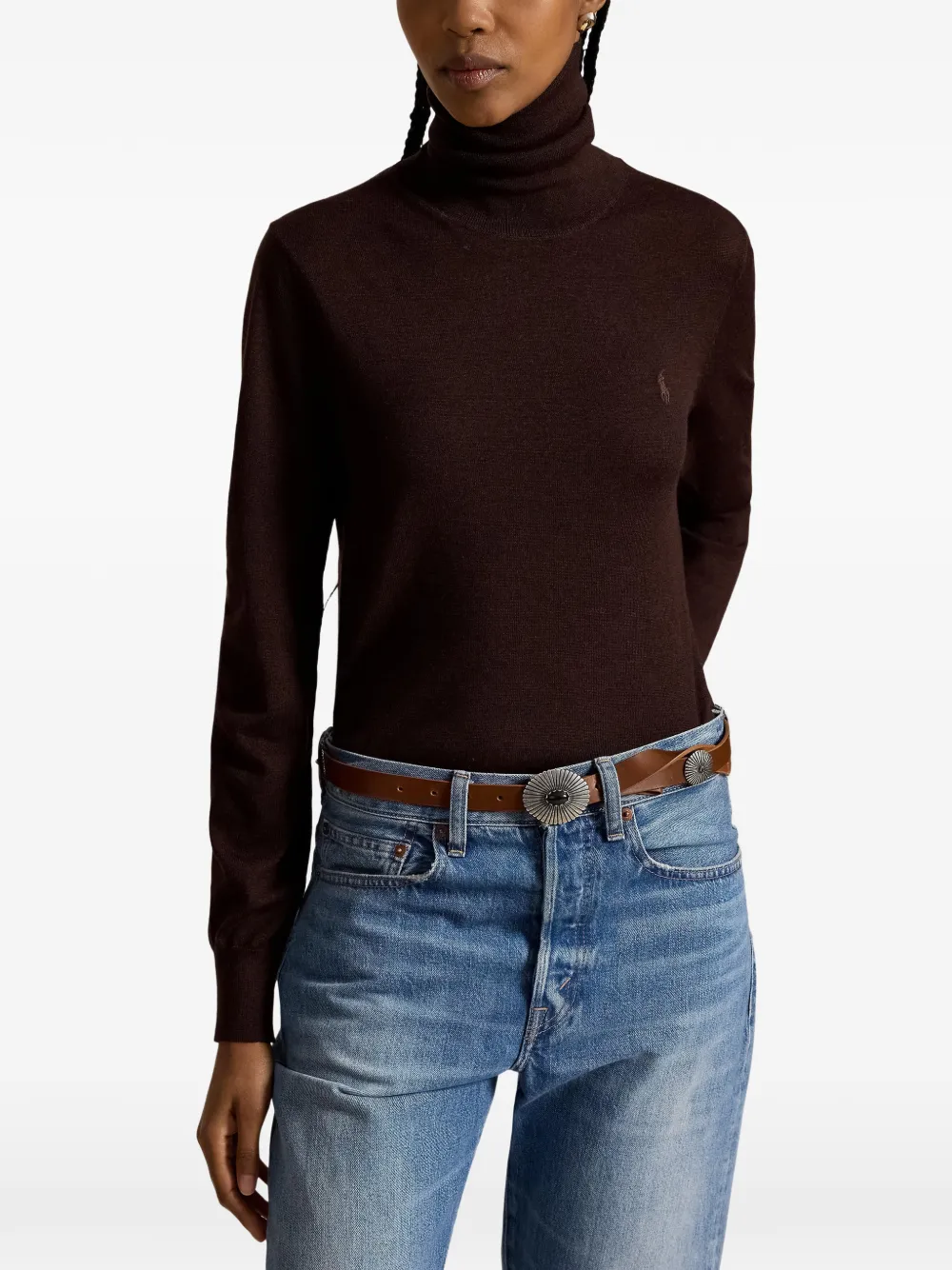 Polo Ralph Lauren Wollen coltrui Bruin
