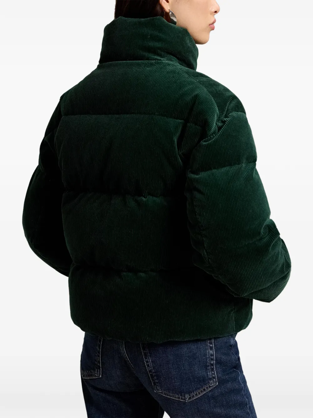Polo Ralph Lauren Ribfluwelen donsjas Groen