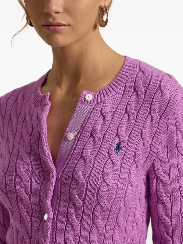 Polo Ralph Lauren cable-knit Cardigan | Purple | FARFETCH