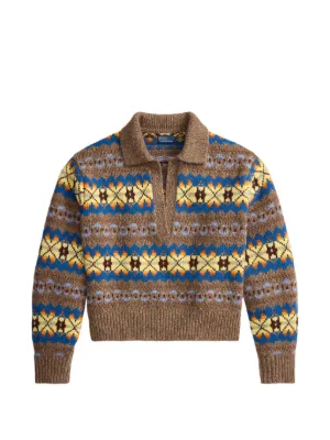 Kolor インターシャニット カーディガン | ブルー | FARFETCH JP