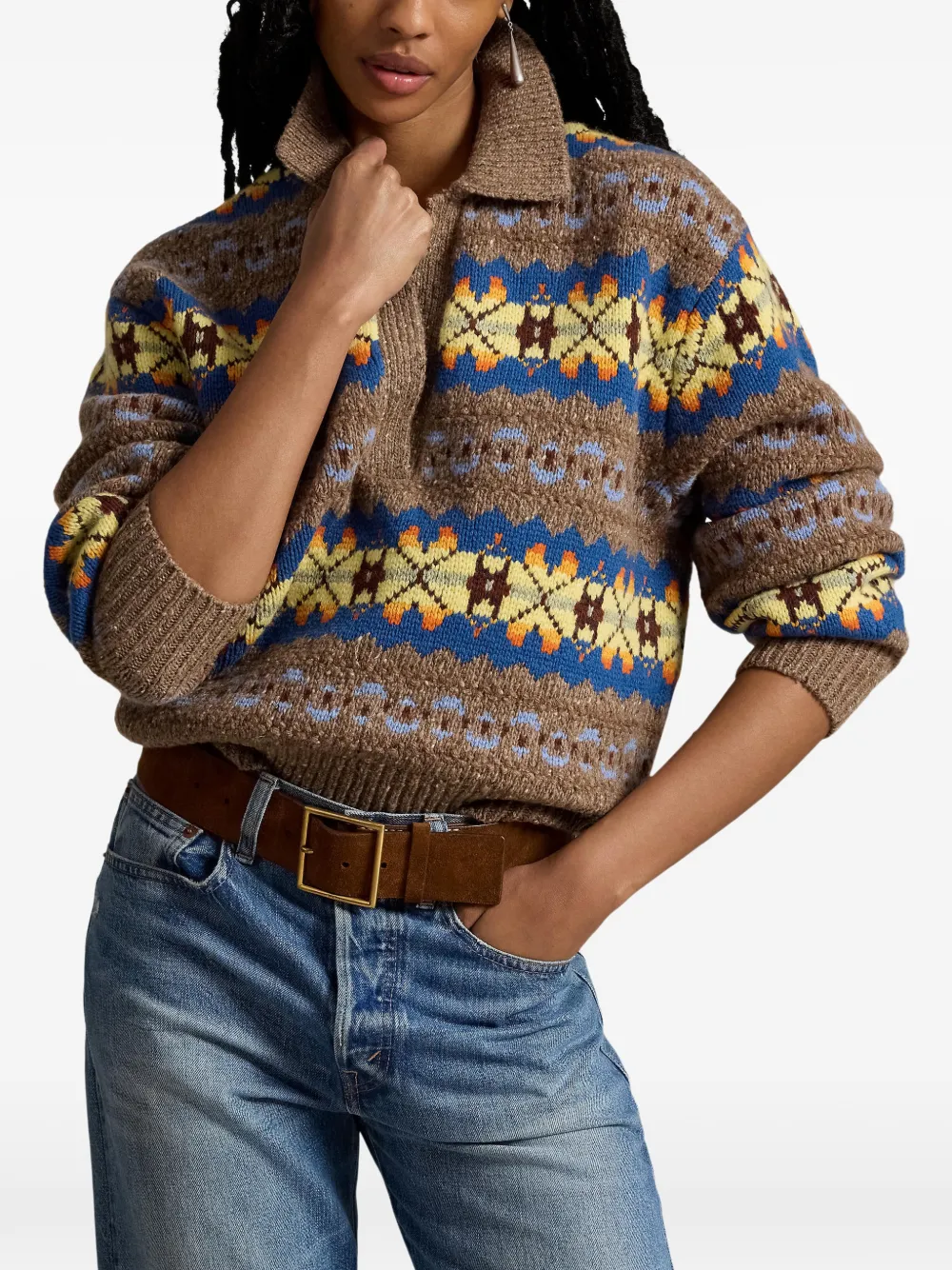 Polo Ralph Lauren Trui met lange mouwen Bruin