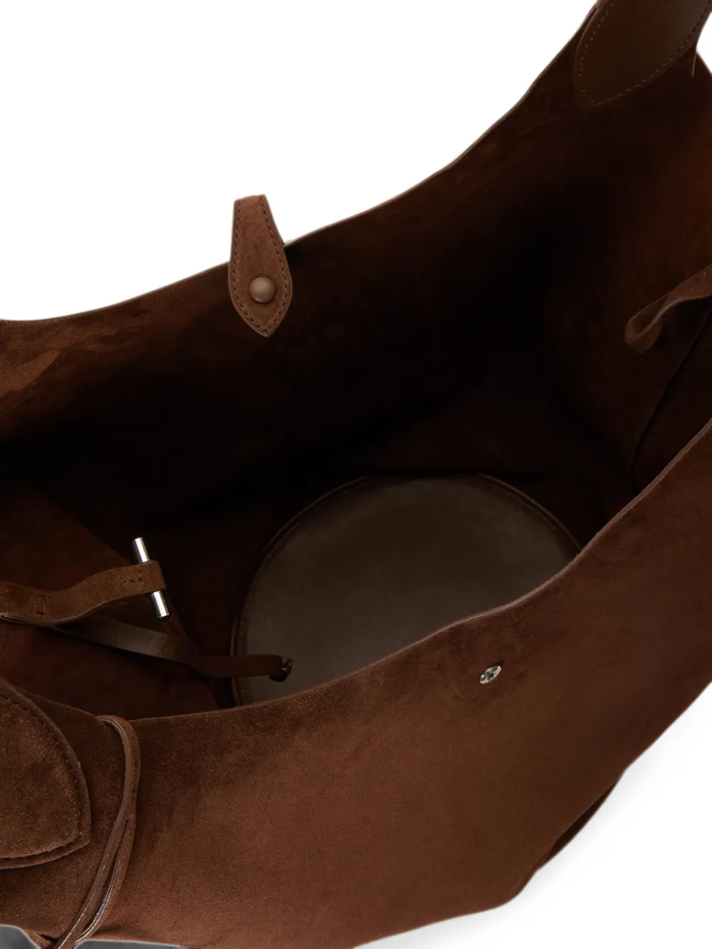 Polo Ralph Lauren Polo Play Calf Suede Tote Bag in Brown, view 5