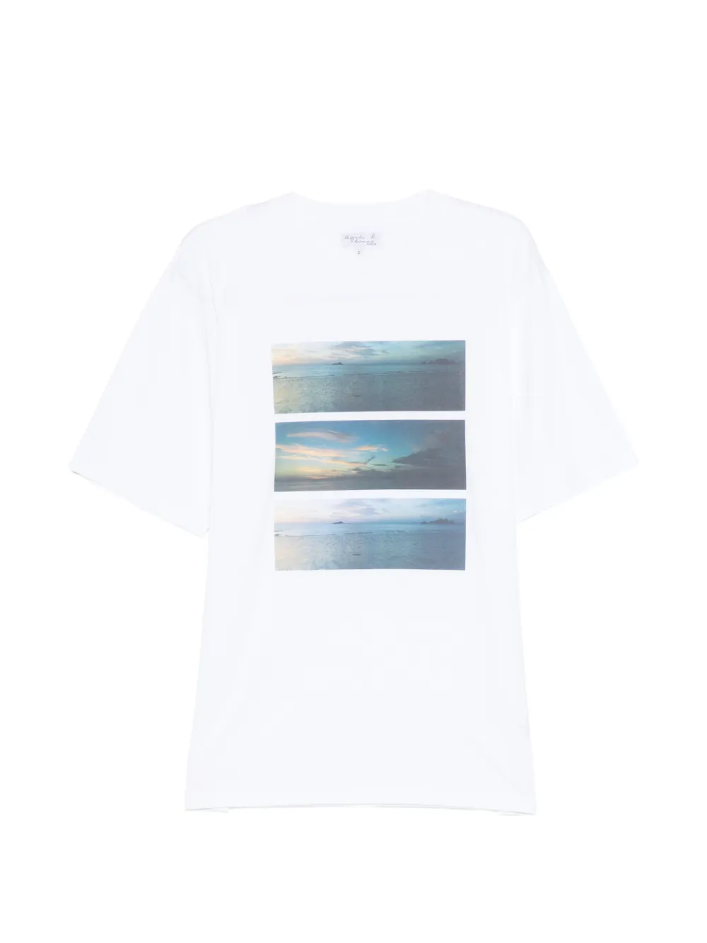 agnès b. CHRISTOF DIGITAL PHOTOPRINT T-SHIRT