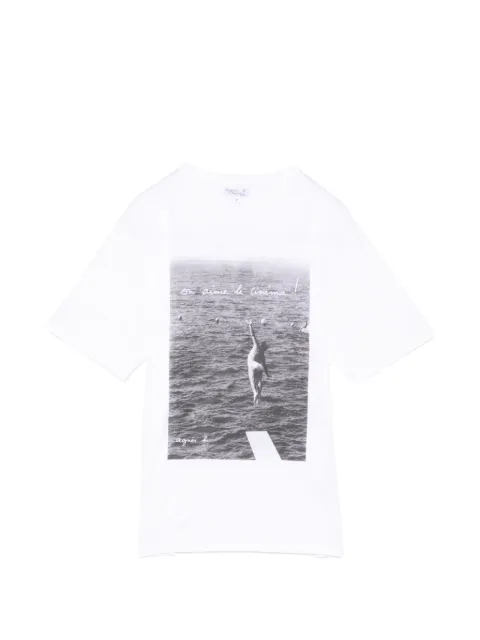 agnès b. CHRIS DIGITAL PHOTOPRINT COTTON JERSEY T-SHIRT