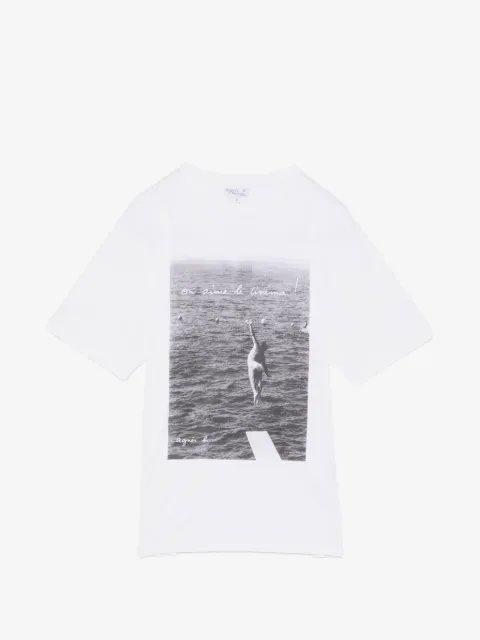 agnès b. CHRIS DIGITAL PHOTOPRINT COTTON JERSEY T-SHIRT