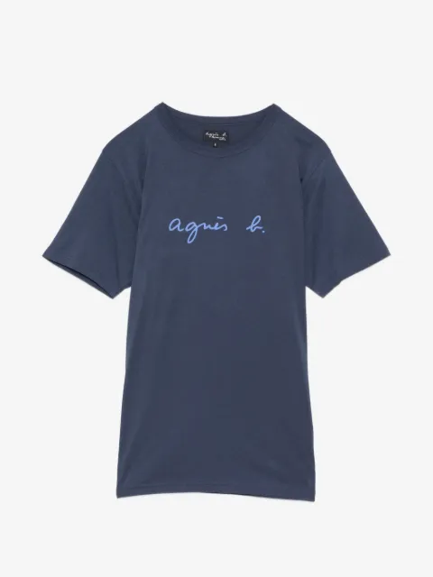 agnès b.  logo-print round neck T-shirt