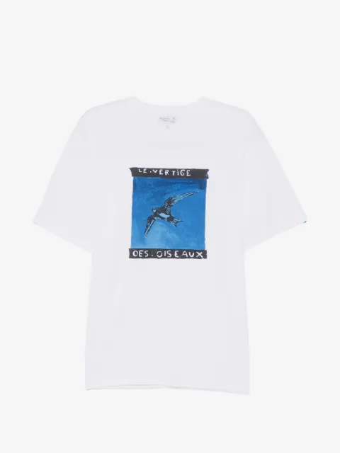 agnès b. t-shirt à imprimé graphique