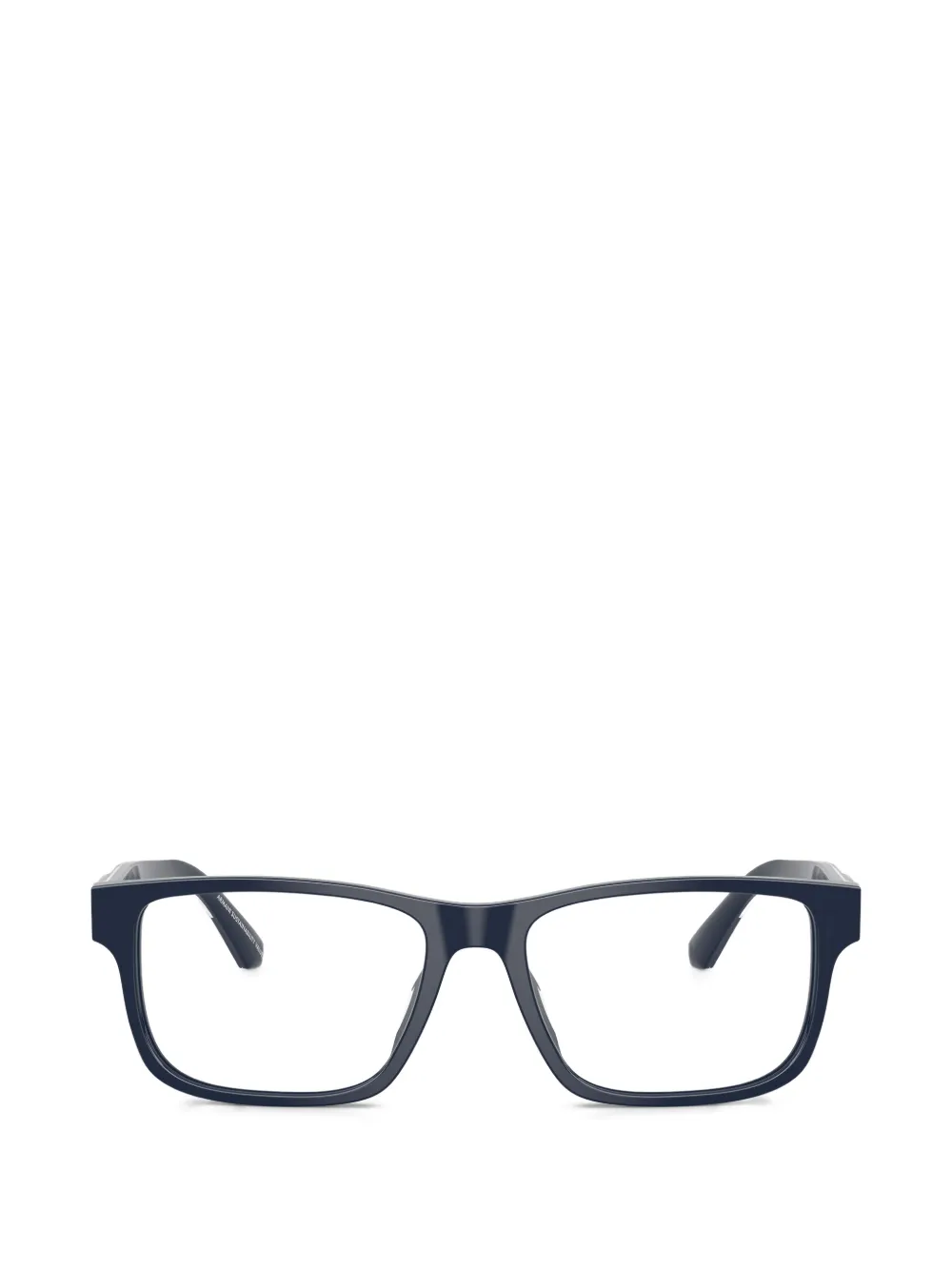 Emporio Armani rectangle-frame glasses - Blu