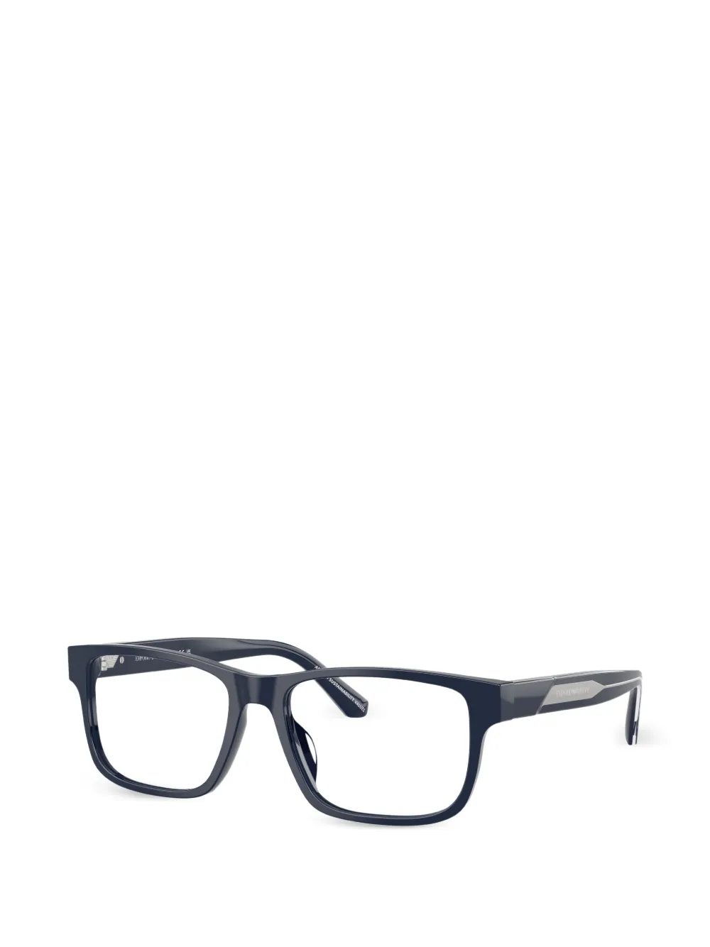 Emporio Armani Bril met rechthoekig montuur Blauw
