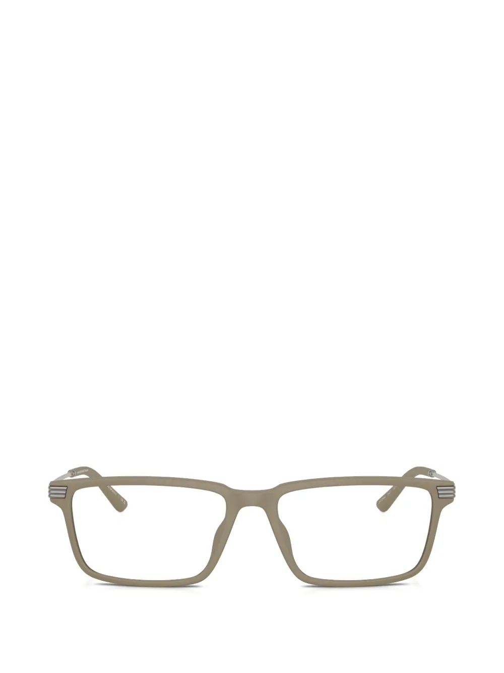 Emporio Armani square-frame glasses - Nude